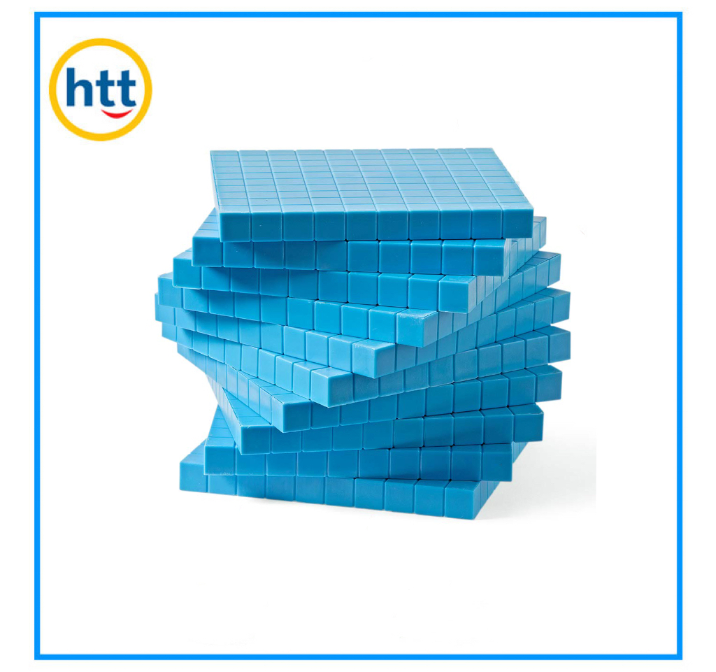 Plastic Base Ten Blocks, Educational Number Blocks Toys, Early Counting Math in School Home Kids Toy, Base 10 Blocks Learning Toys