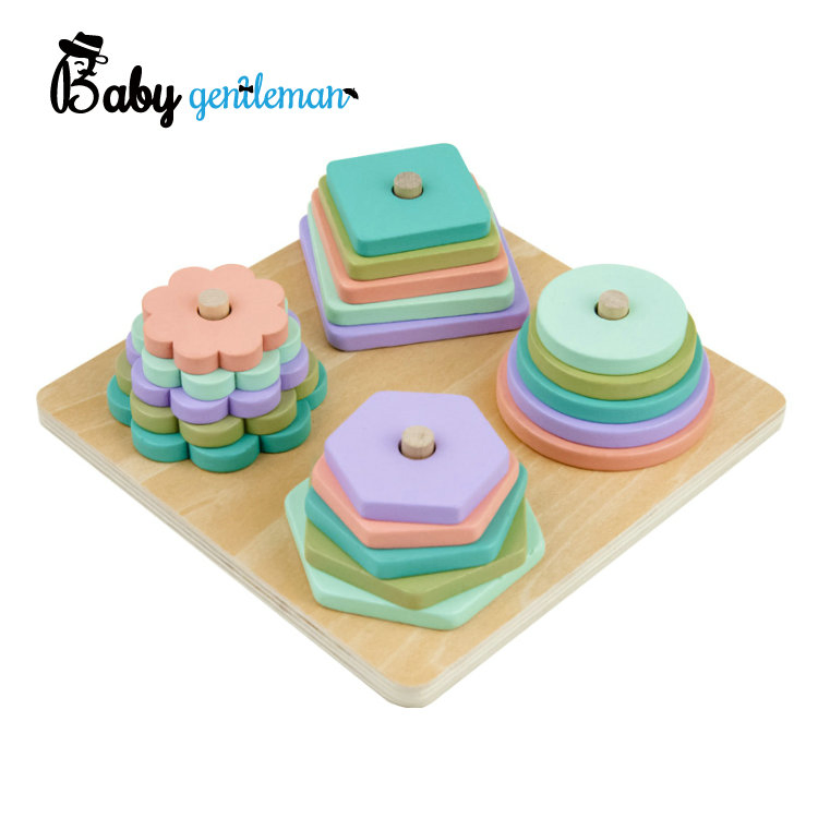 Classic Kids Shape Sorter and Stacking Wooden Educational Toys for Wholesale Z13125ae