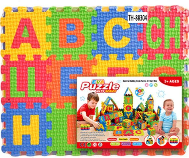 EVA Foam Number Alphabet Puzzle Mat Play Game Toy for Geometry Learning