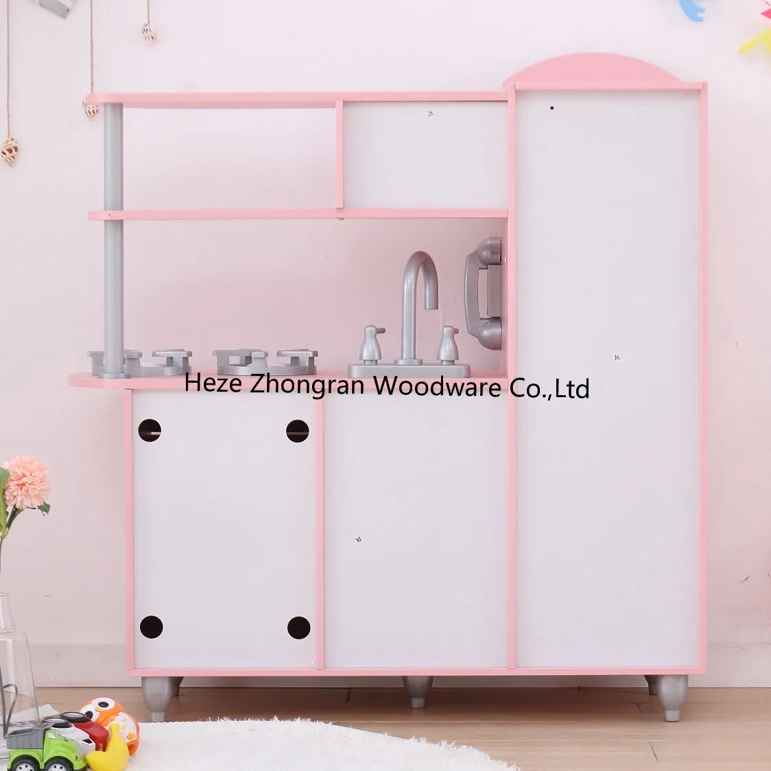 Interactive Wood Play Cooking Toy for Children's Hand-Eye Coordination