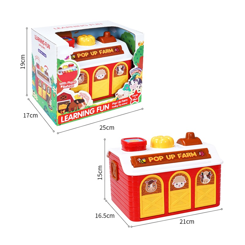 Hand Eye Coordination Plastic Catapult Baby Musical Keyboard Toys China Wholesale and Baby Products with Rubber Animals