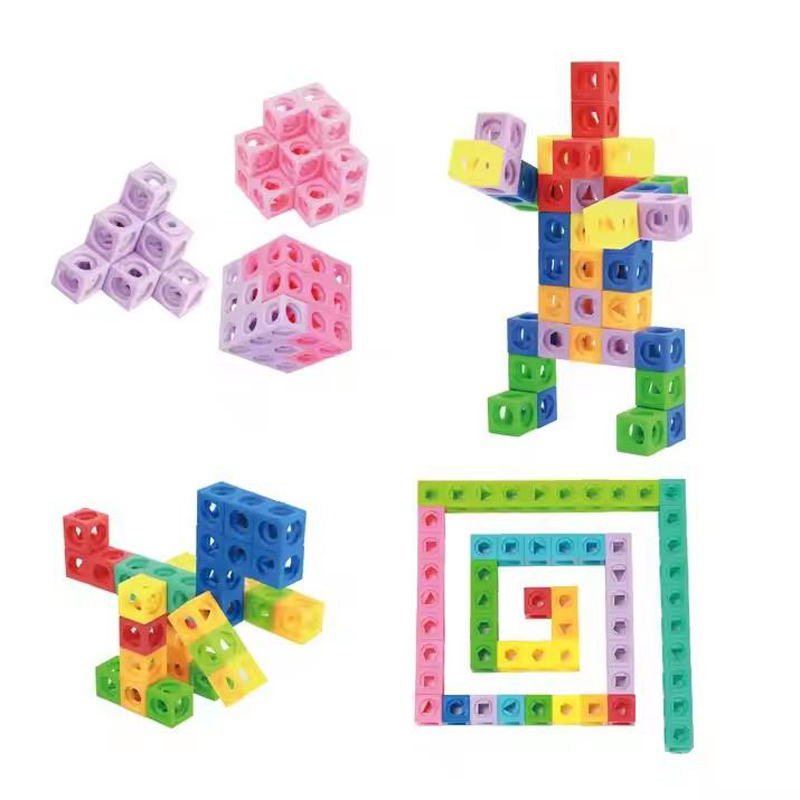 Wholesale Montessori Kids Learning Math Playing Educational DIY Blocks Toy