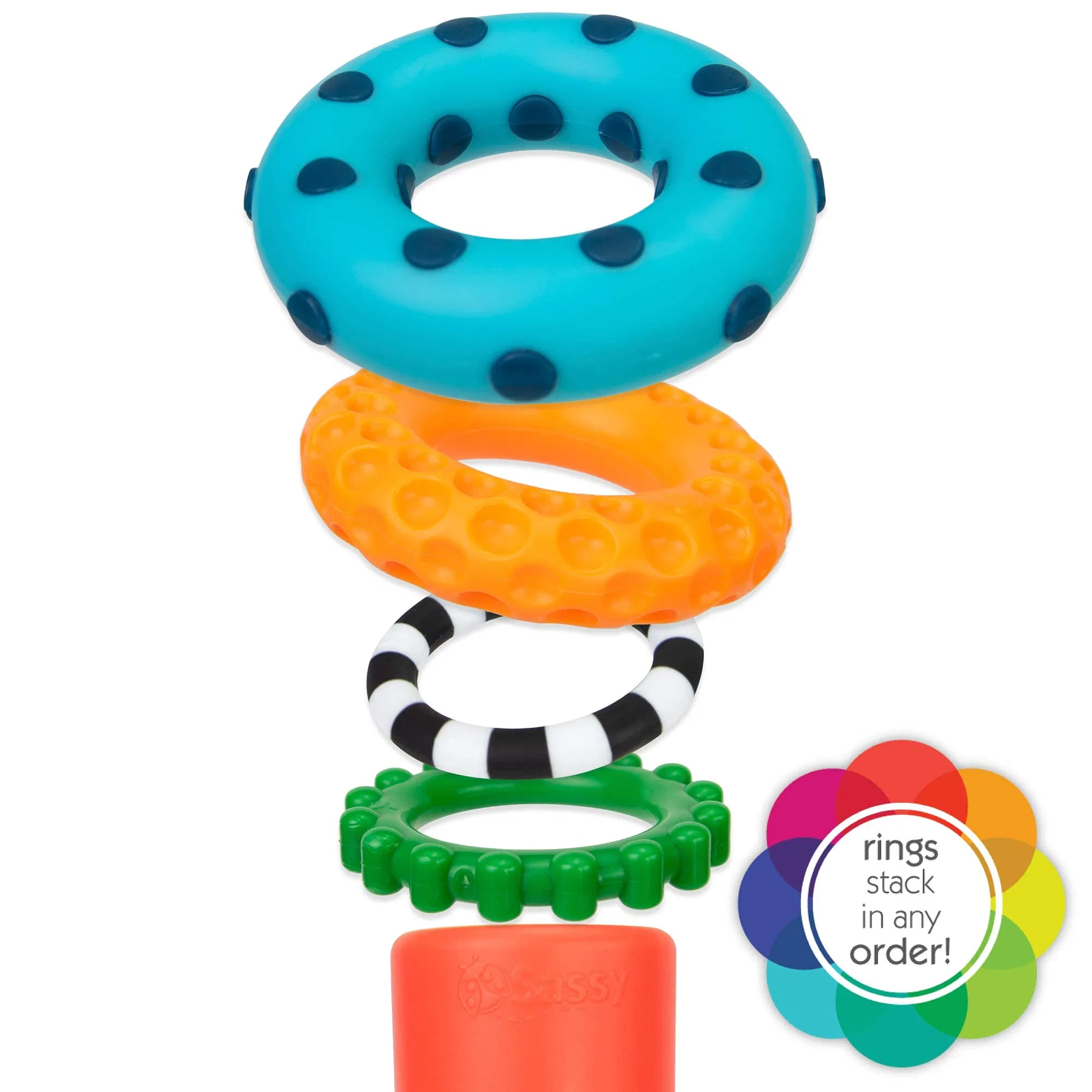 Amazon/Ebey/ Toy Gift Sassy Stacks of Circles Stacking Ring Stem Learning Toy