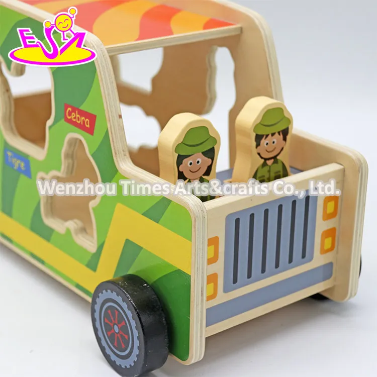Wooden Truck Shape Sorter 2