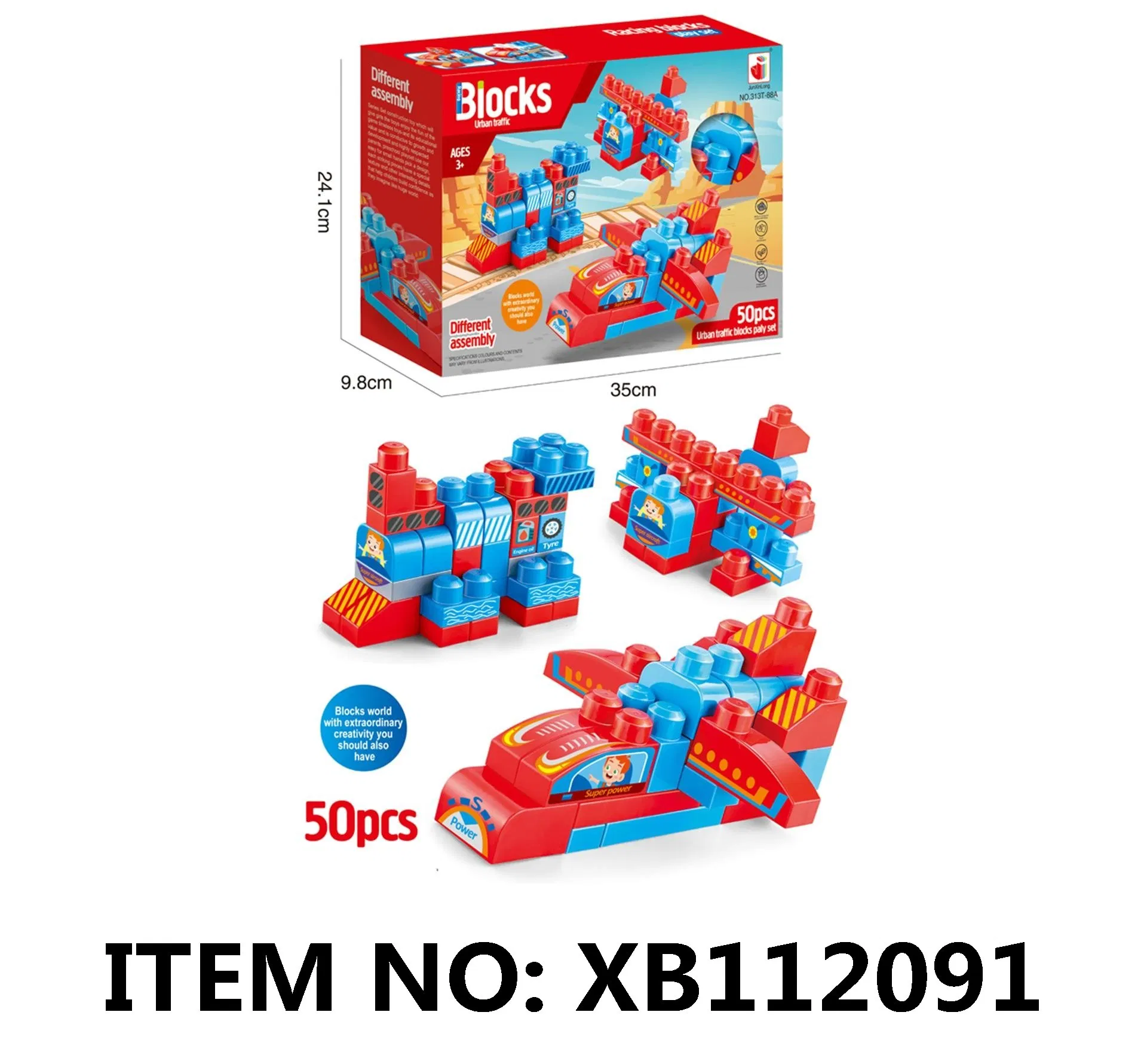 Xinbo Creative 28-Piece Building Blocks Set for Kids' Learning Big Blocks Set Mega Blocks
