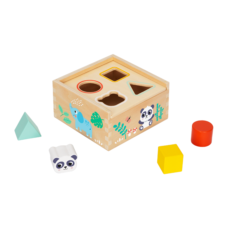 Montessori Wooden Shape Sorter Game Geometric Animal Puzzle Children Matching Educational Toy for Kids