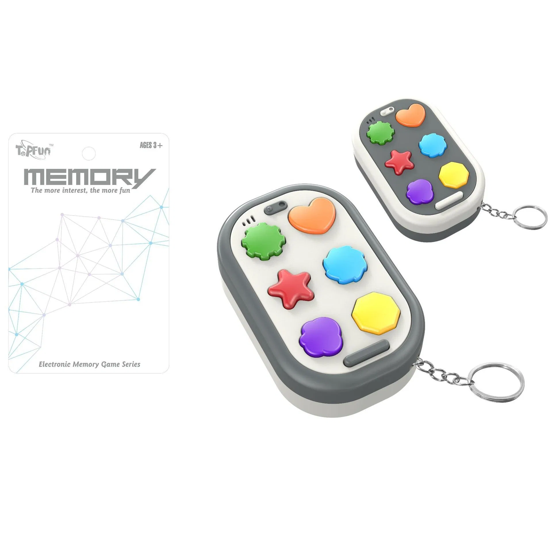 Top Selling Small Memory Game with Key Chain Educational Training Puzzle Toy Fun Game Toys Mini Memory Game for Promotional Wholesale Pric
