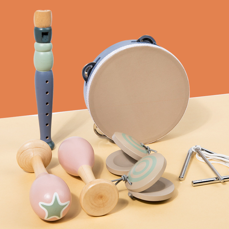 Wood Educational Early Learning Toy Musical Instruments for 3 to 7 Years Old Kids