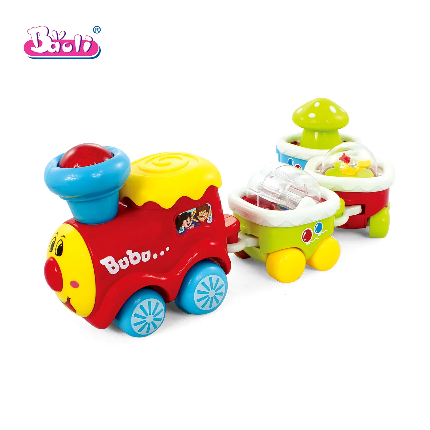 Baoli Interactive Building Block Musical Track Train Educational Toy