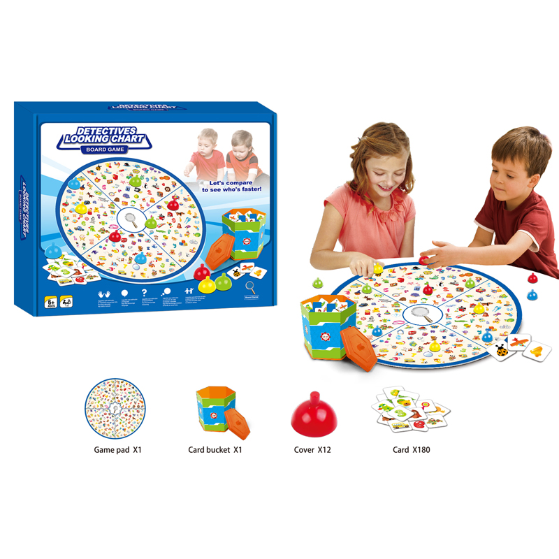 Kids Hand-Eye Coordination Table Puzzle Game Toy Educational Party Props Insight Training Detectives Looking Chart Board Games