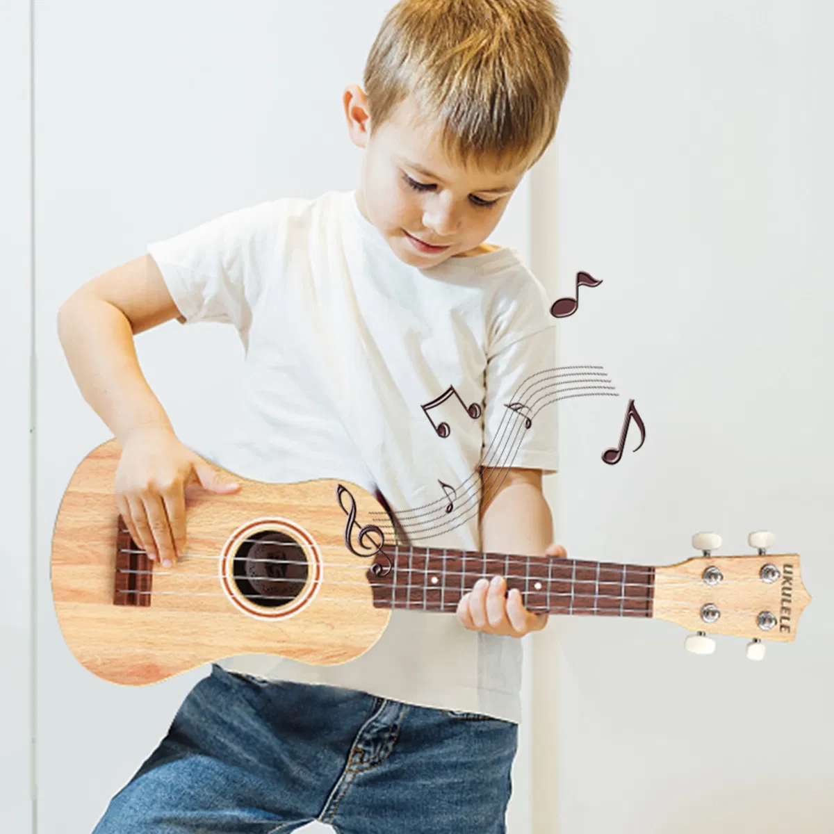 21-Inch Toy Ukulele Kids Play Early Educational Learning Musical Instrument Gift Toys