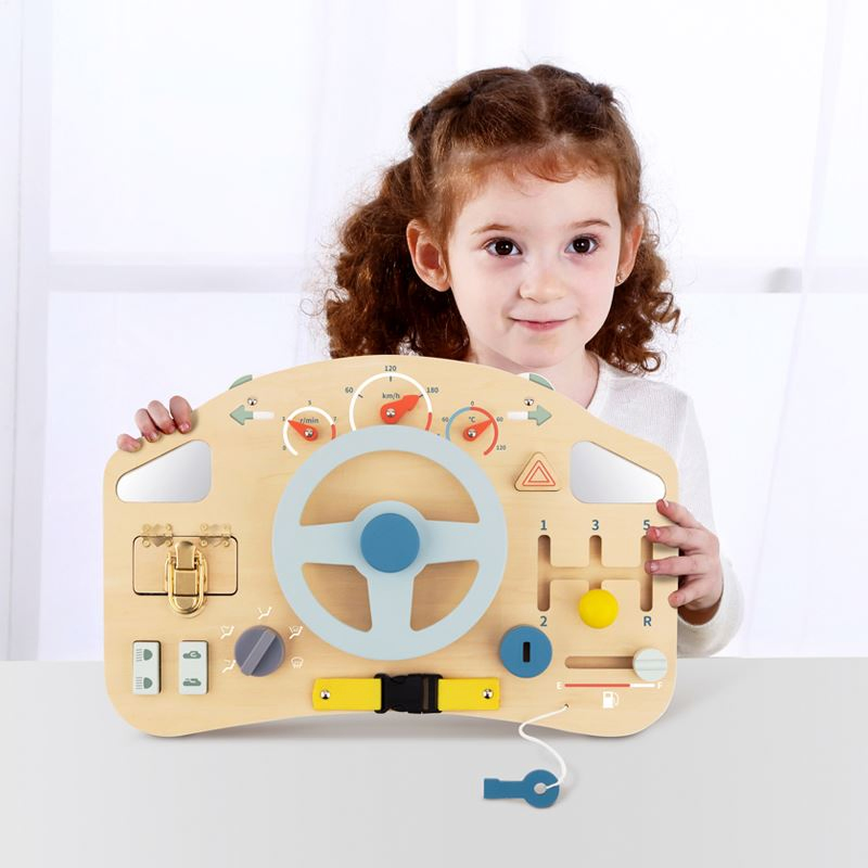 Multi-Function Educational Steering Wheel Toy for Early Cognitive Development