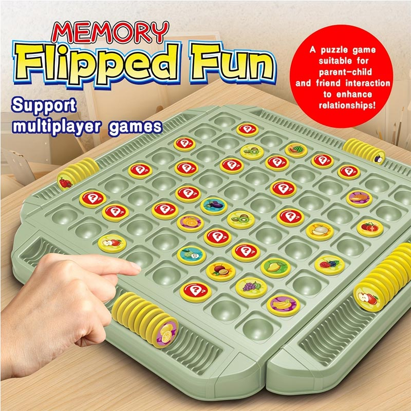 Classic Chess Flip Fun Game Collision Focus Training Memory Chess Family Gathering Parent Child Interaction Battles Puzzle Toy