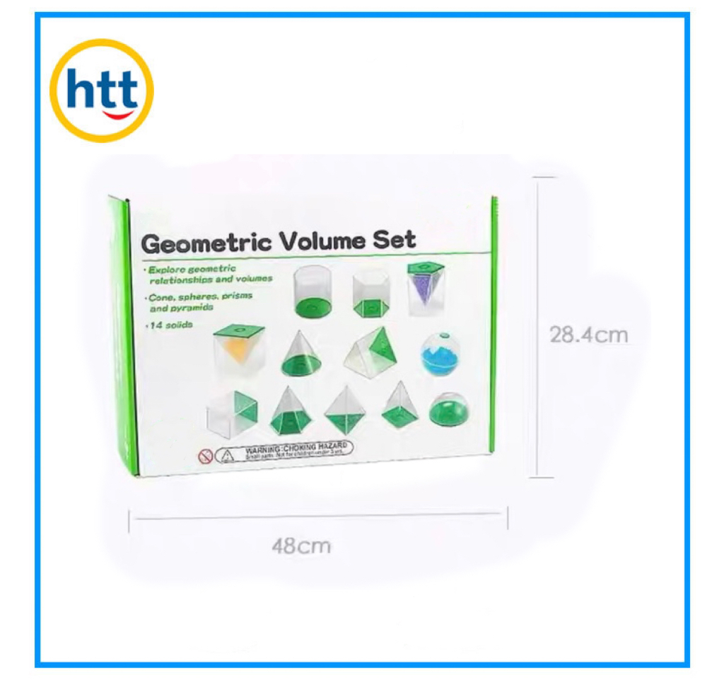 Learning Teaching Aids, Building Block Toys, 3D Shapes Geometry Educational Math Toy