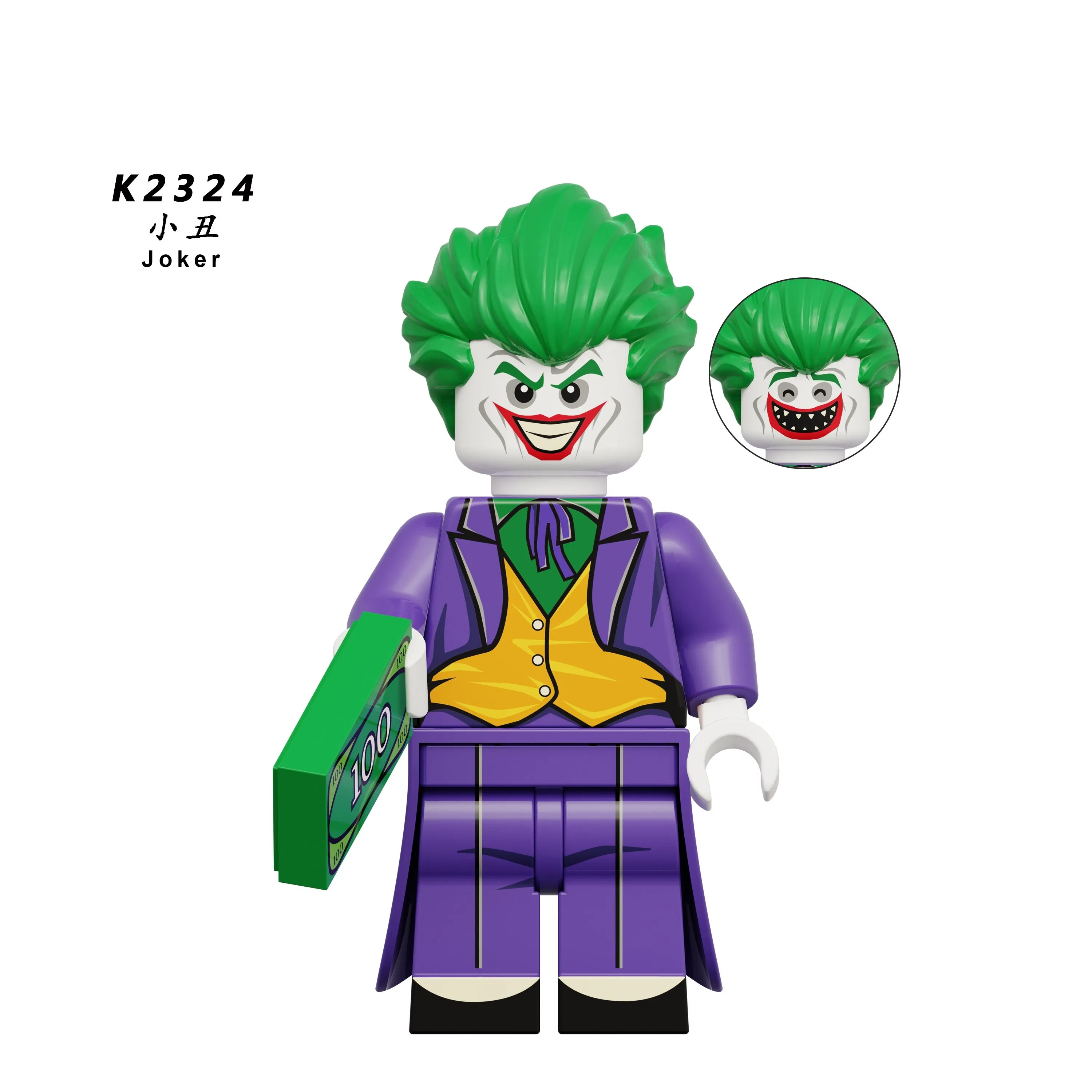 Wholesale Toy Super Heroes Joker Plastic Mini Figure Toys Building Block (KDL851)