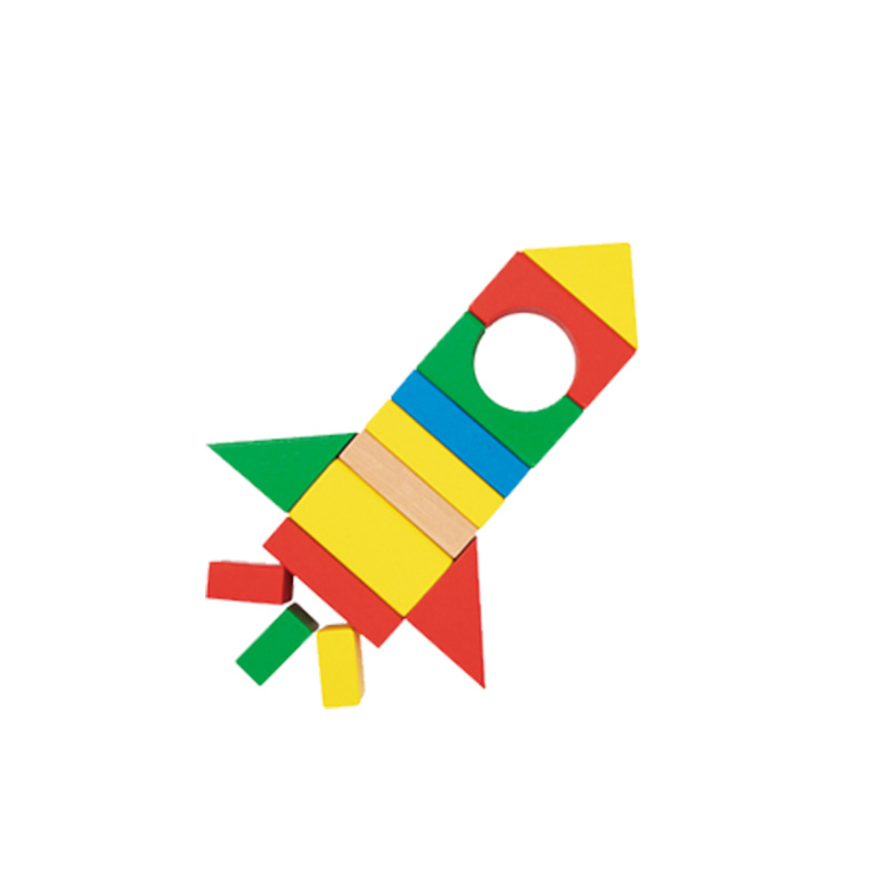 100PCS Classic Blocks Colorful Toddler Educational Wooden Building Block Toy Kids Shape Sorter