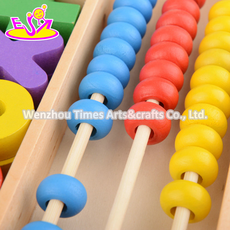 High Quality Math Learning Intelligent Wooden Abacus Toys for Kids W12D296