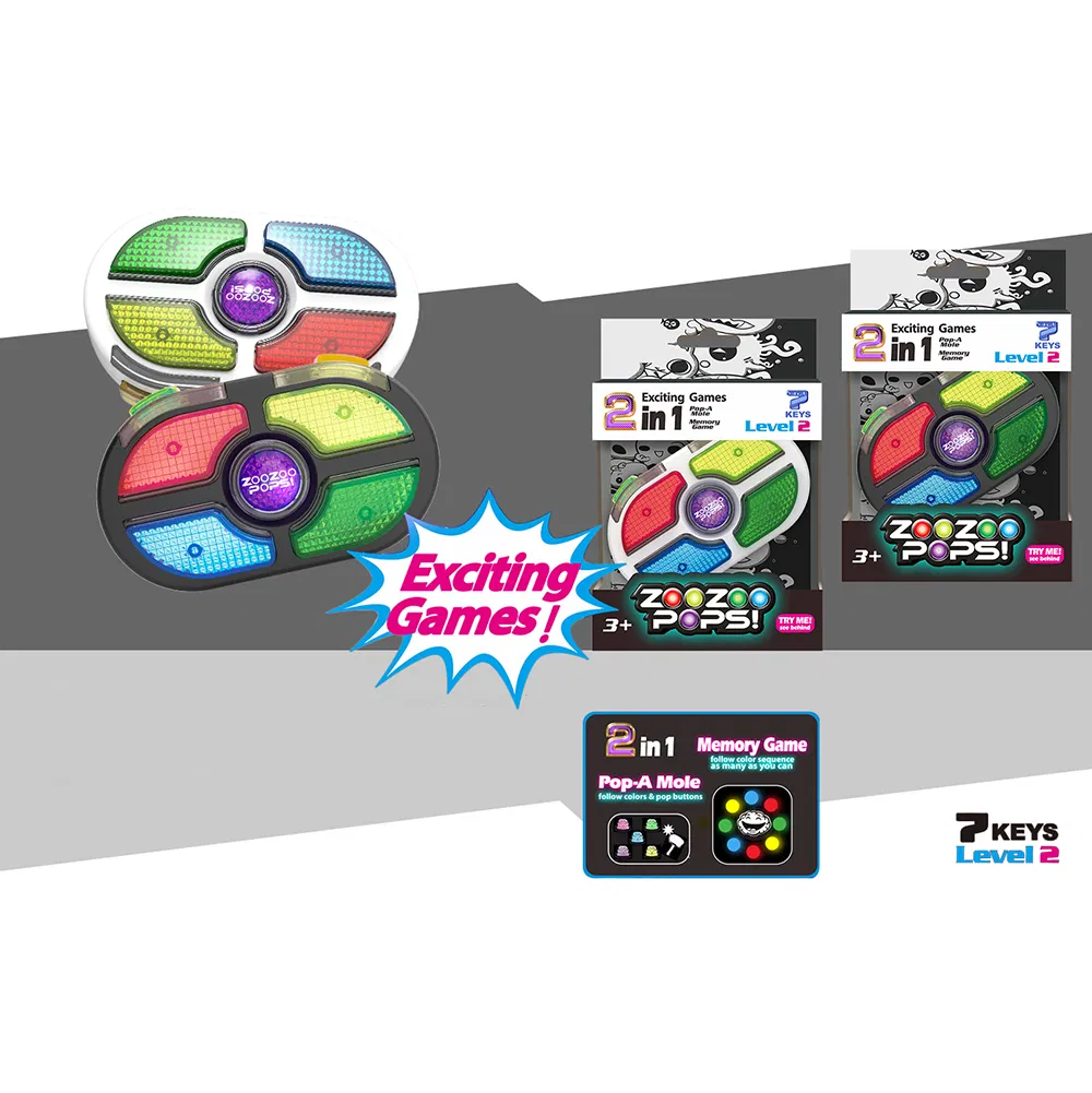 New Arrive High Quality Wholesale Kids Educational Handheld Electronic Memory Game Press Key Finger Training Toys with Lights and Sound