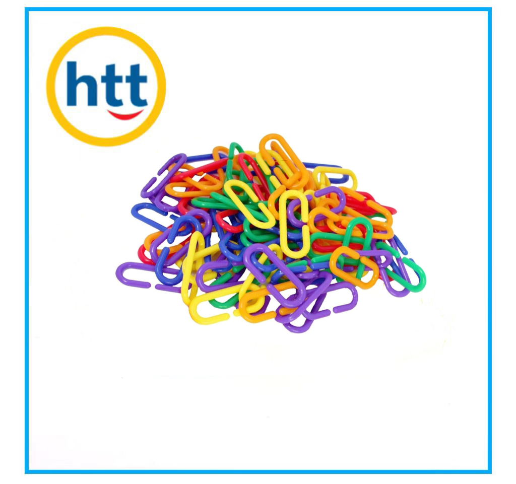 DIY Kids Learning Toys Math Counters Clips Chain Hooks Cubes Plastic Links