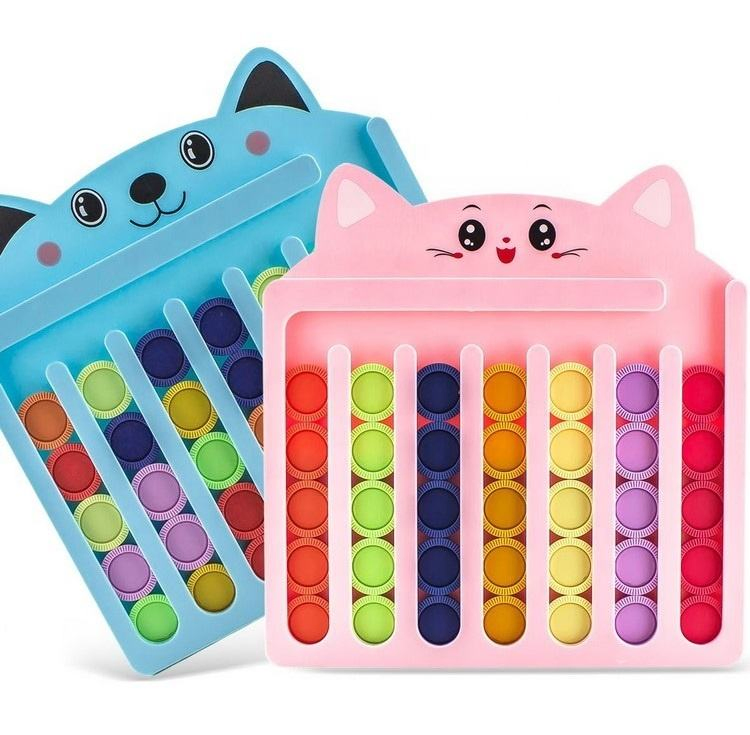 Four-Color Chess Puzzle Logical Thinking Game Toy