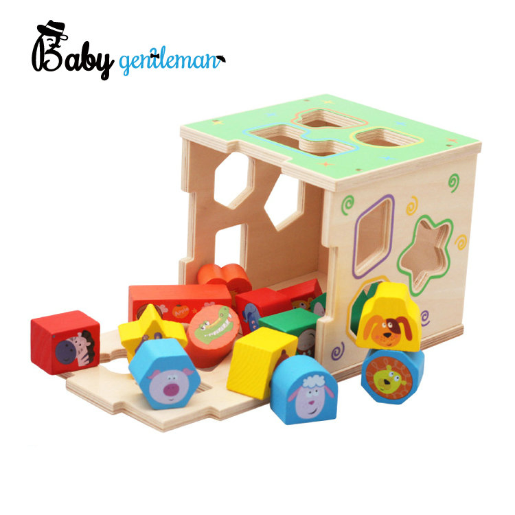 Hottest Educational Toy Wooden Shape Sorter Cube for Children Z12232D