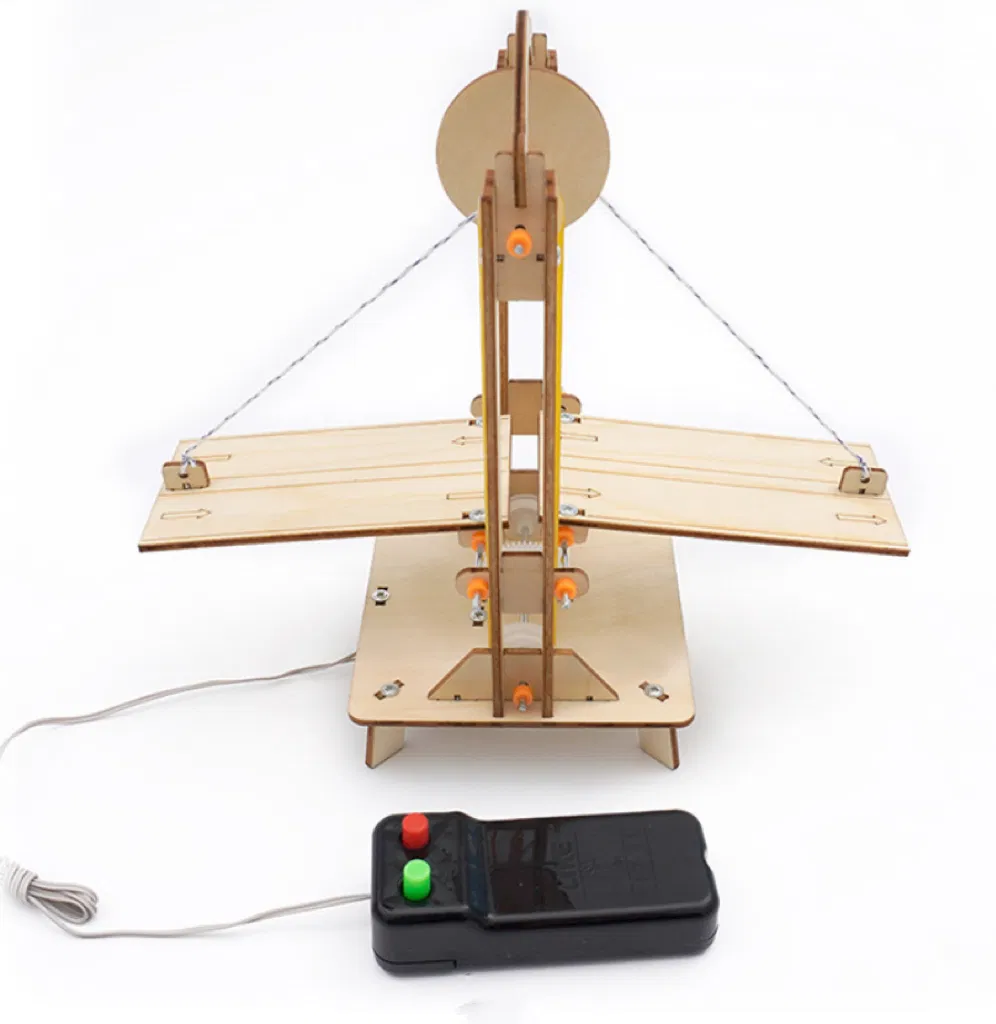 Lift Bridge Model Kit Children′ S DIY Stem Creative Scientific Programming Technology Learning Wooden Educational Toys