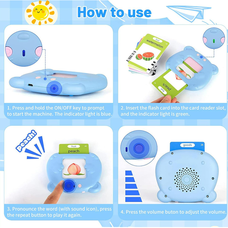 Factory Price Children's Early Education Educational Enlightenment Literacy Plug-in Learning Machine Toys