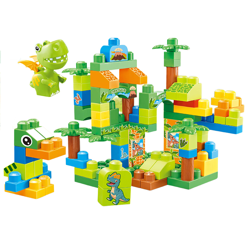 Xinbo Big Plastic DIY Construction Mega Dinosaur Building Block Educational Toy Sets Bloks First Builders Toddler Blocks Toys Set