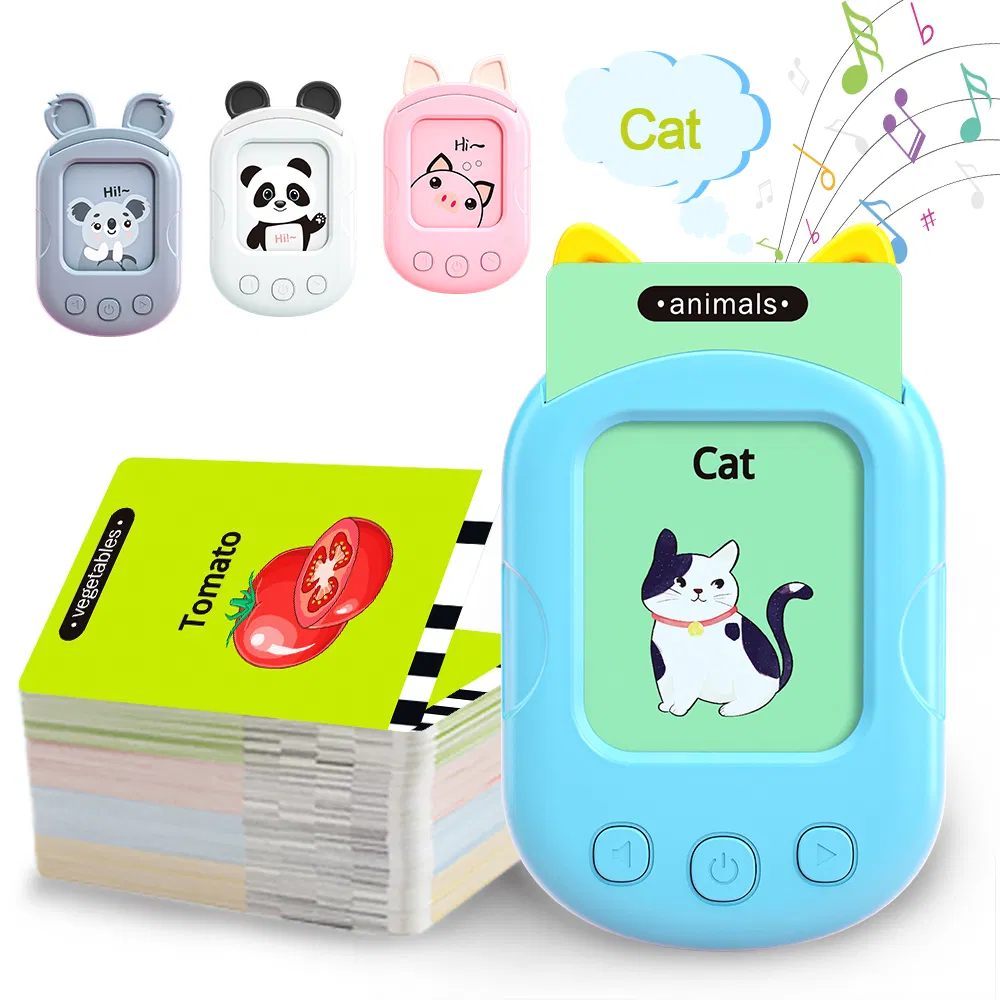Aijh Flash Cards English Talking Learning Educational Plastic Toys Resources Language Paper Cards Learning Machine Toys