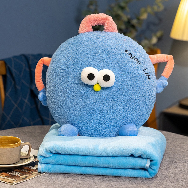 Wholesale Price Personalized Plushie Peluche Super Soft Animals Doll Stuffed Funny Storytelling Props Soft Cartoon Monsters Custom Plush Toy Blanket Factory