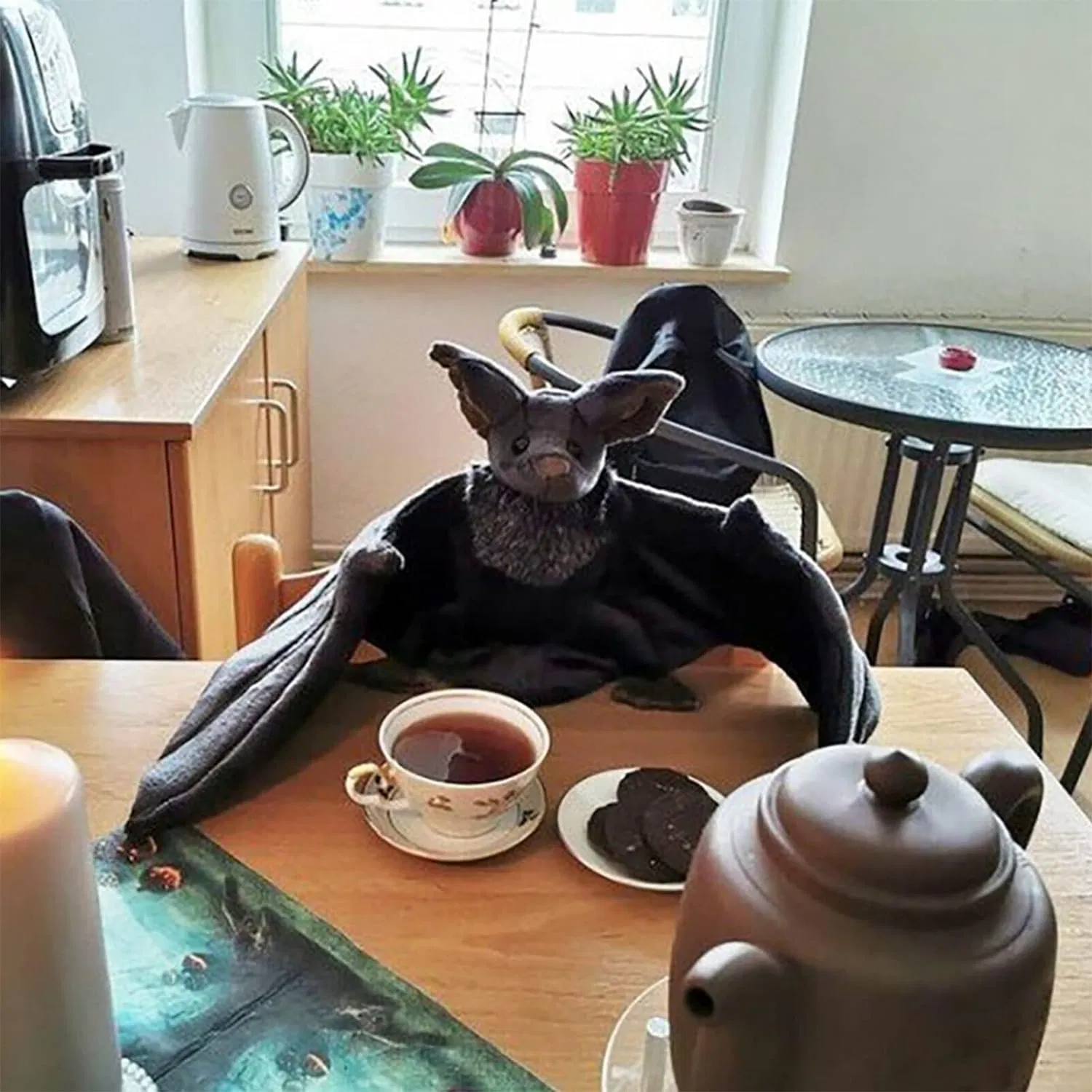 Soft Stuffed Plush Baby Toy Creative Cartoon Bat with Sleep Storytelling Gift for Children