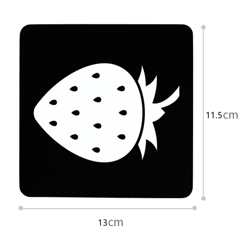 Montessori Baby Toys Black White High Contrast Visual Stimulation Learning Activity Flash Cards Early Education Toys