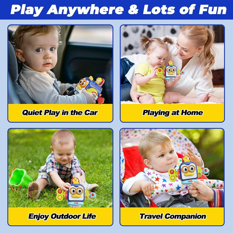 Early Educational Learning Sensory Activity Cube Puzzle Busy Box Toy