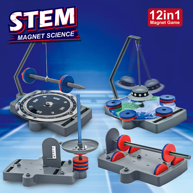 12 in 1 Magnetic Experiment Learning Kit Stem Magnet Science Toys for Kids
