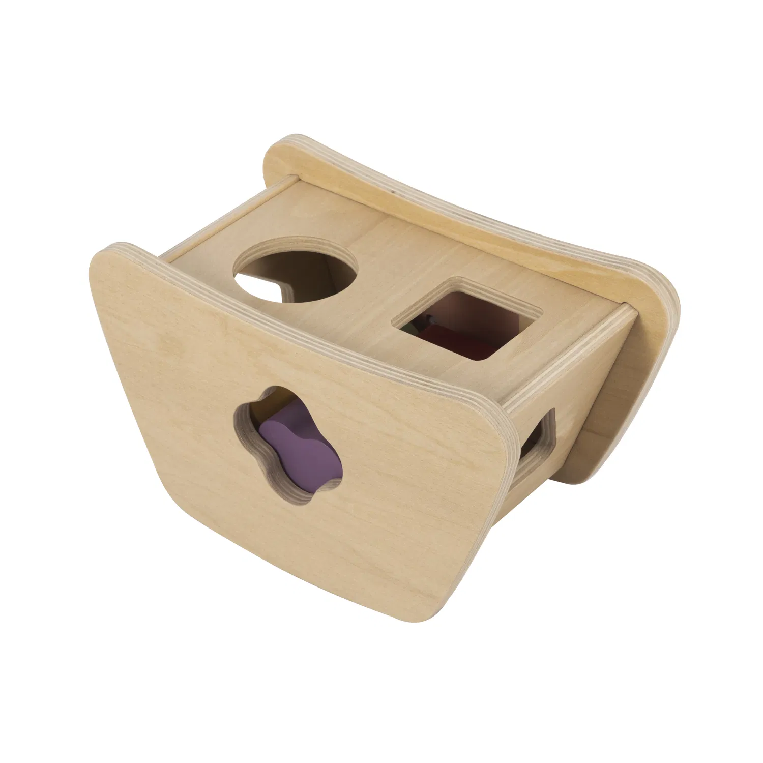 Wooden Toys Colorful Boat Shape Sorter for Kids