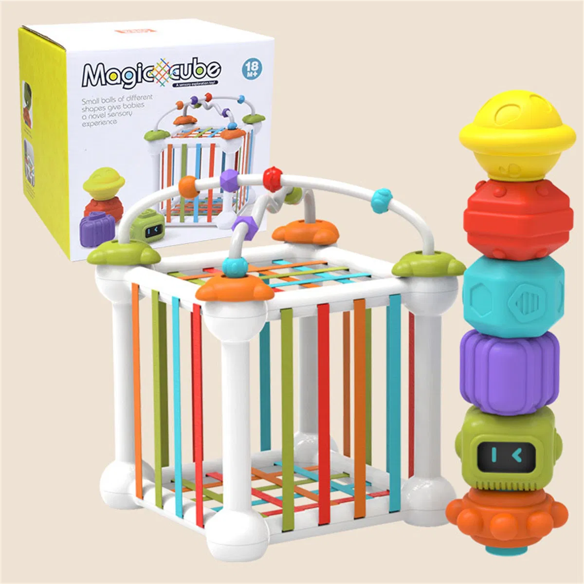 Hot Sale Baby Color Sensory Bin Shape Sorter Sorting Toy Idea Activity for Baby Toddler Toy