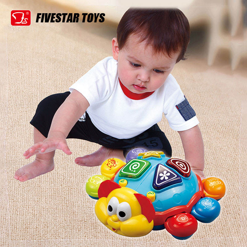 Juguete Wholesale Infant Toys Educational Learning Baby Early Musical Music Animal Electric Universal Beetle Baby Animal Musical Toy