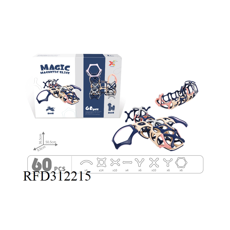 Educational Plastic Building Magnetic Block Set