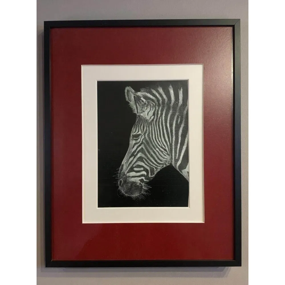 Modern Zebra Decorative Silver Wall Art From Home &amp; Office