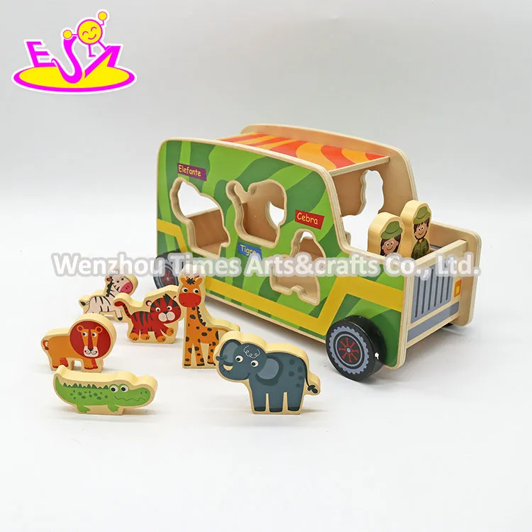 Wooden Truck Shape Sorter 4