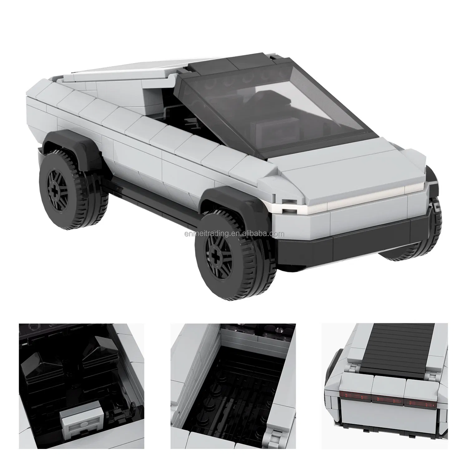 Moc City Toy Car Cyberpunk Model Plastic Building Block Sets for Kids Toys Moc4132 Company Customlize Gift