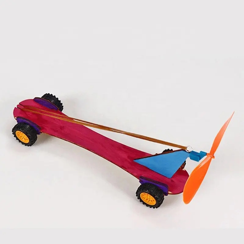 Rubber Band Power Car DIY Science Experiment Kits Fun School