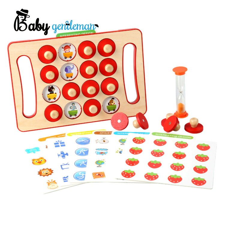 Wooden Matching Game Chess Exercise Memory Training Early Educational Toys Z12046e