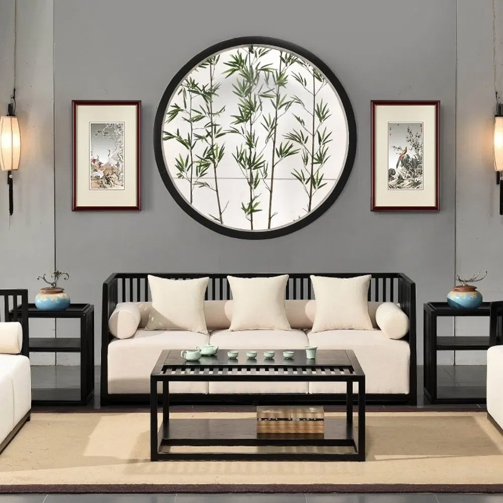 Giuseppe Castiglione Double Crane Silver Decorative Crafts Luxury Wall Art