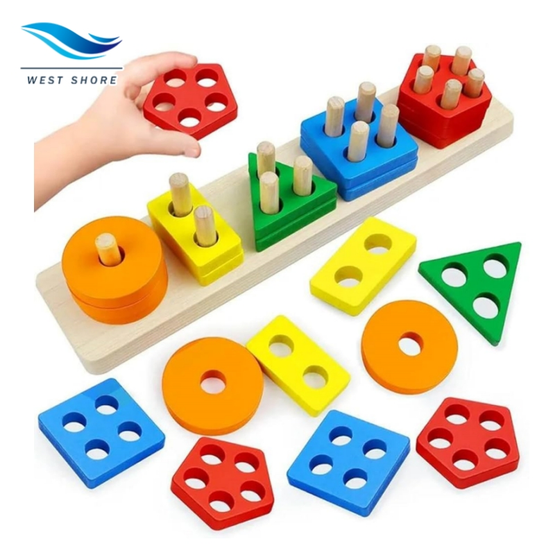 Montessori Math Material Bead Stairs Counting Set for Early Learning Centers Toy