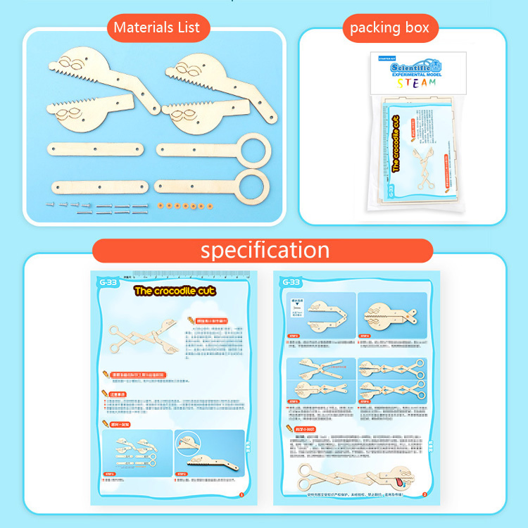 Shopfiy Hot New Toys 2022 Kids The Crocodile Cut Science Experiment Kits Stem