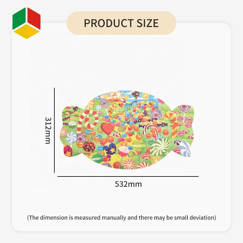 QS Toys 100PCS Logical Thinking Training Intelligence Parent-Child Interactive Table Games Early Education Candypuzzle Toy