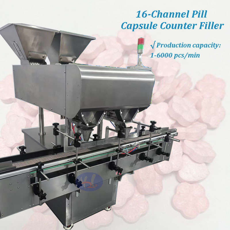 10-60 Bottles/Min Automatic Intelligent Capsules Tablet Pills Counting and Packing Line