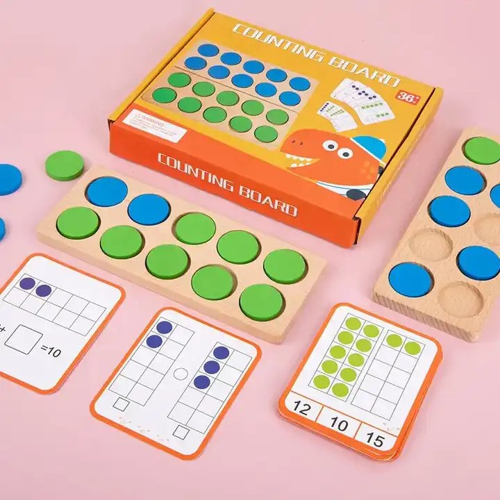 Kids Counting Math Learning Board Logical Thinking Children Early Educational Toys