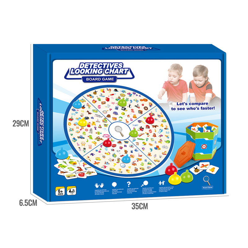 Kids Hand-Eye Coordination Table Puzzle Game Toy Educational Party Props Insight Training Detectives Looking Chart Board Games